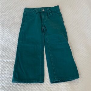 Teal Kids Flare Jeans